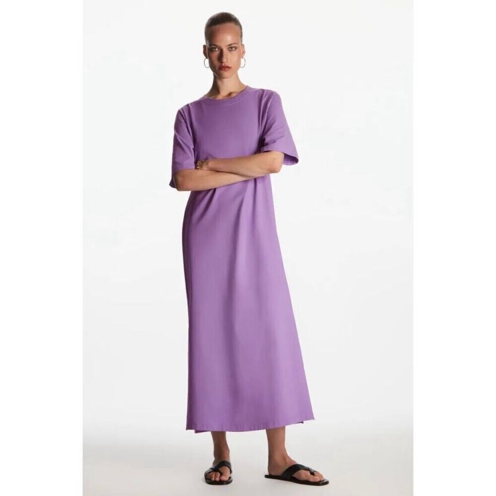 COS Oversized Midi Jersey T-Shirt Dress - Picture 2 of 10